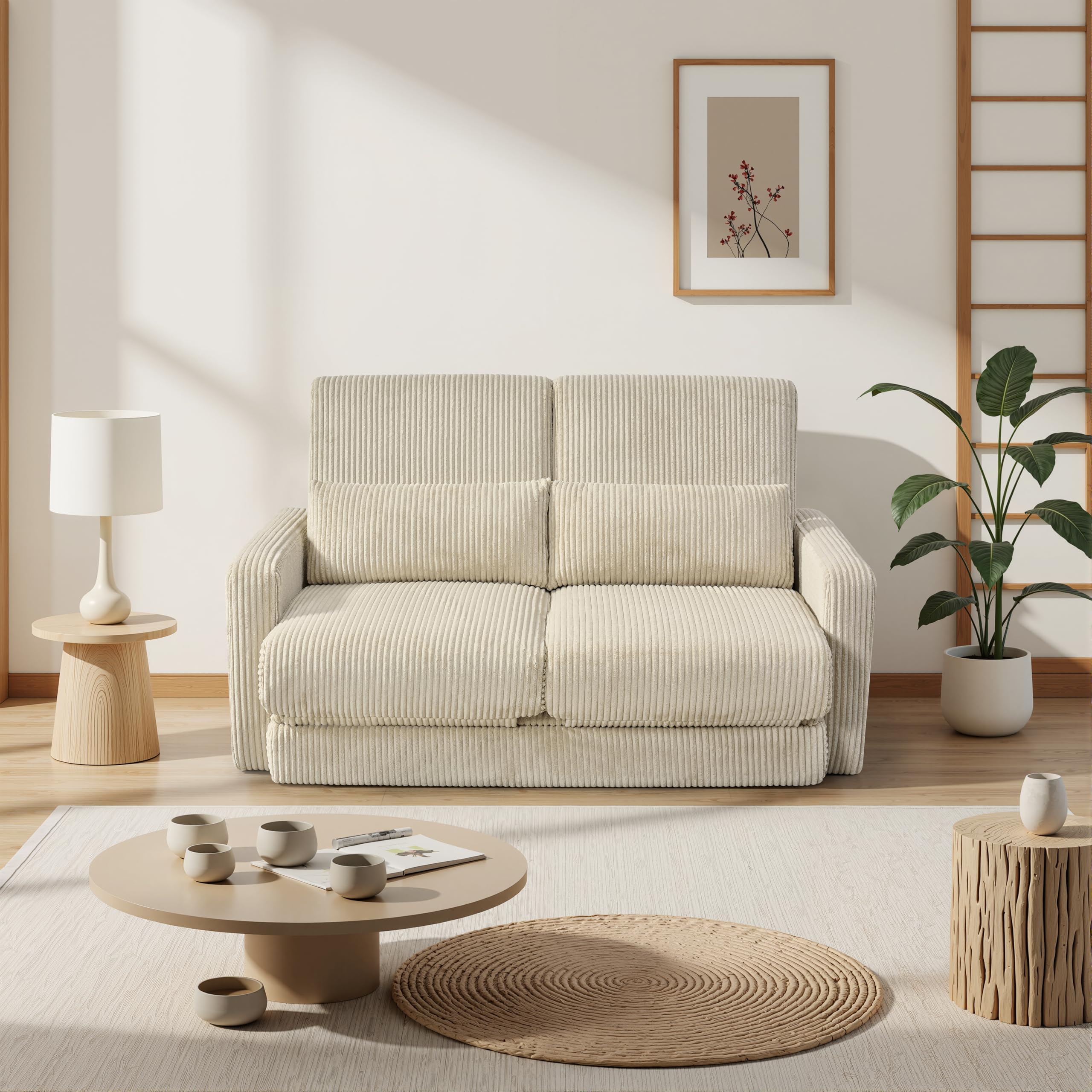 Amazon｜多機能ソファーベッド 収納付き 展開式 小規模住宅・6 畳間